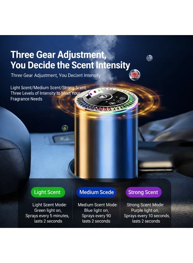 Car Aroma Diffuser with Starry Projection Light – Wireless Smart Car Air Freshener, Music Rhythm LED, Adjustable Spray Modes, Odor Elimination, 50ML Bottle - Image 5